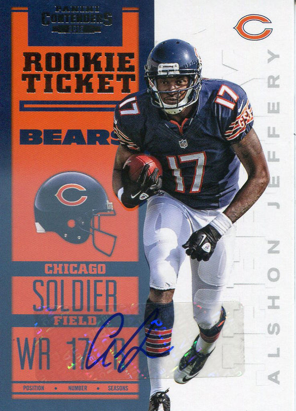 Alshon Jeffery Autographed 2012 Panini Contenders Rookie Card