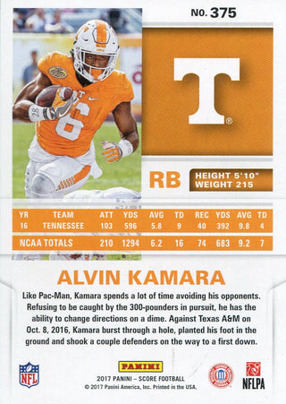 Alvin Kamara 2017 Panini Score Rookie Card