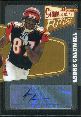 Andre Caldwell Autographed 2007 Bowman Rookie Card