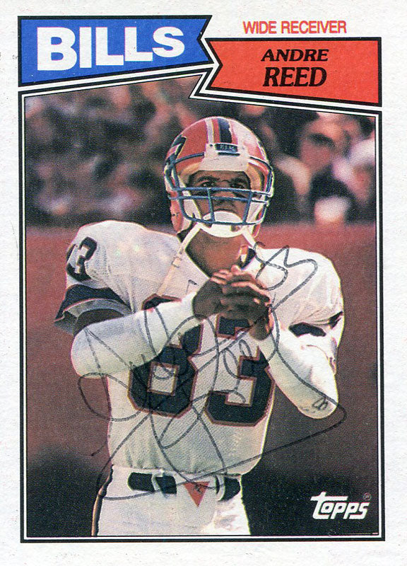 Andre Reed Autographed 1987 Topps Card