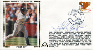 Andres Galarraga Autographed Gateway First Day Cover