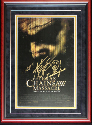 Andrew Bryniarski Autographed Framed Multi Inscribed Texas Chainsaw Massacre Movie Poster