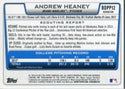 Andrew Heaney Unsigned 2012 Bowman Chrome Rookie Refractor Card