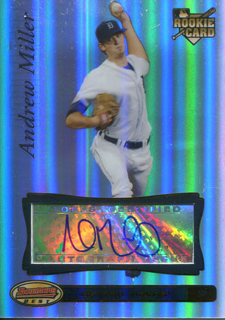 Andrew Miller Autographed 2007 Bowman's Best Rookie Card