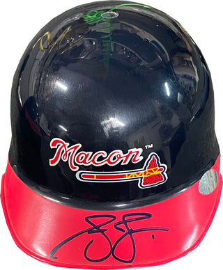 Andruw Jones Autographed Macon Braves Mini Helmet (PSA)