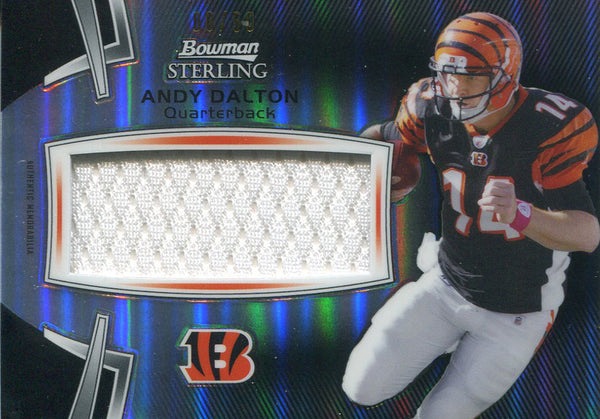 Andy Dalton Unsigned 2012 Topps Bowman Rookie Reflactor Card