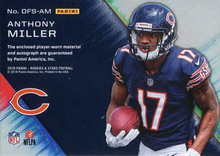 Anthony Miller 2018 Panini Rookie and Stars Rookie Jersey Card Back