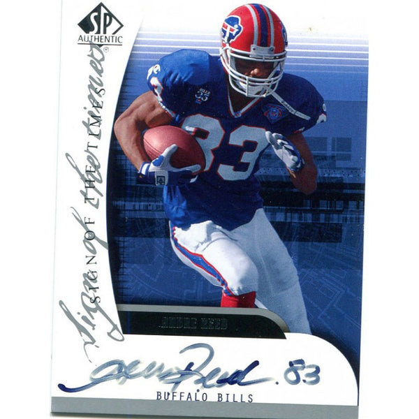 Andre Reed Autographed 2005 Upper Deck Sp Card