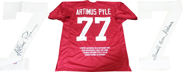 Artimus Pyle " Sweet Home Alabama" Autographed Lynyrd Skynyrd Jersey (JSA)
