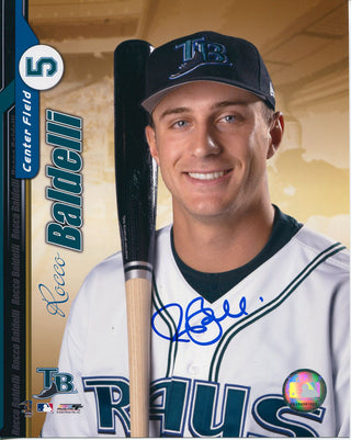 Rocco Baldelli Autographed 8x10 Photo