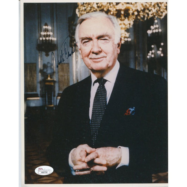 Walter Cronkite Autographed 8x10