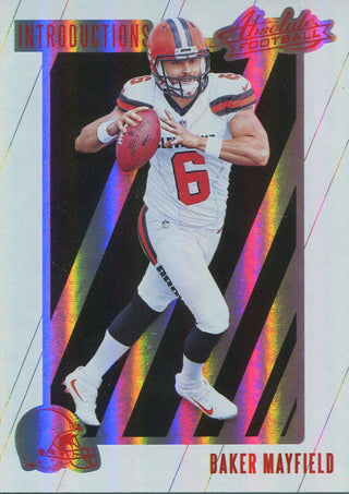 Baker Mayfield 2018 Panini Absolute Rookie Card