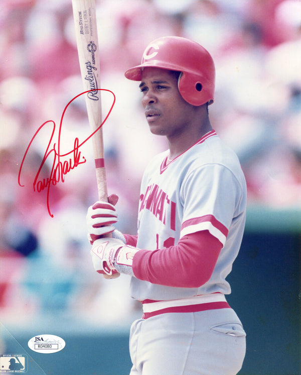 Barry Larkin Autographed 8x10 Photo (JSA)