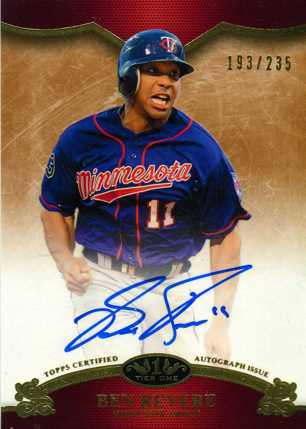 Ben Revere Autographed 2012 Topps Card