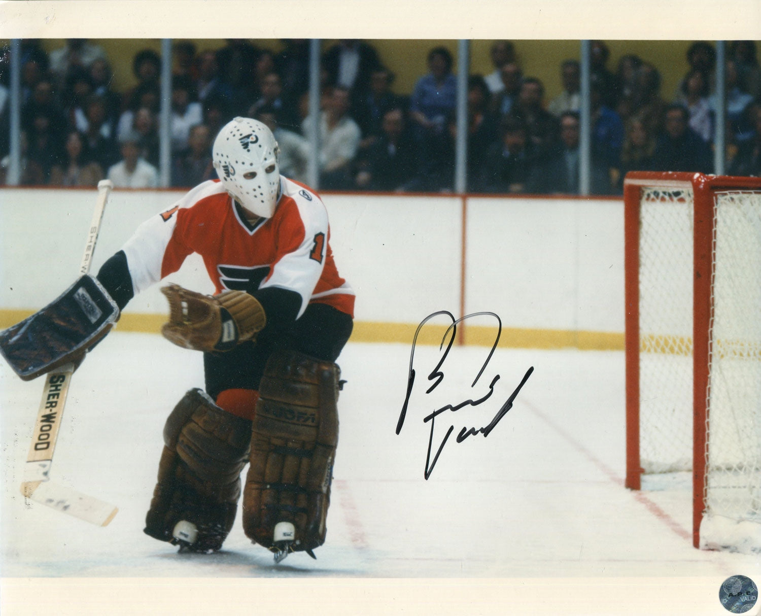 Bernie Parent Autographed Black Hockey Jersey (JSA)