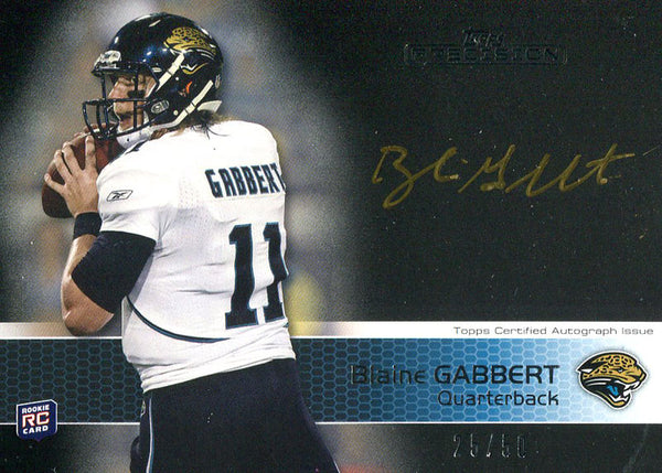 Blaine Gabbert Autographed 2011 Topps Precision Rookie Card