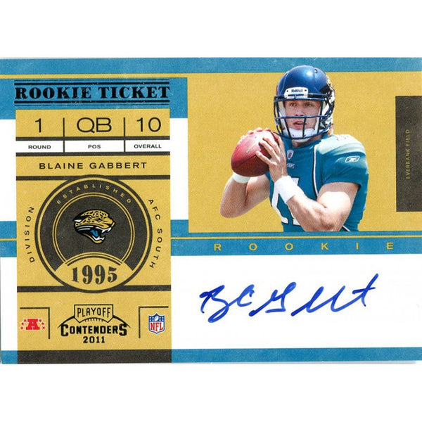 Blaine Gabbert Autographed 2011 Panini Playoff Contenders Rookie Card
