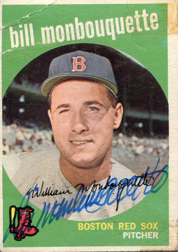 Bill Monbouquette Autographed 1959 Topps Card