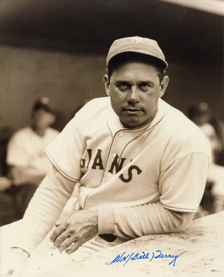Bill Terry Autographed 8x10 Photo