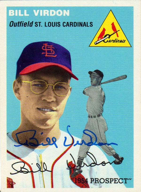 Bill Virdon Autographed Topps Card