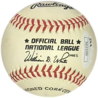 Bill Wright Autographed Baseball (JSA) Back