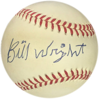 Bill Wright Autographed Baseball (JSA)