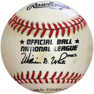 Billy Herman Autographed Baseball Back