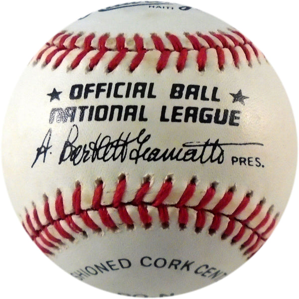 Billy Herman Autographed Baseball back