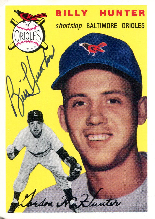 Billy Hunter Autographed Topps Archive Card
