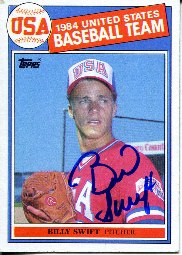 Billy Swift Autographed 1985 Topps Card
