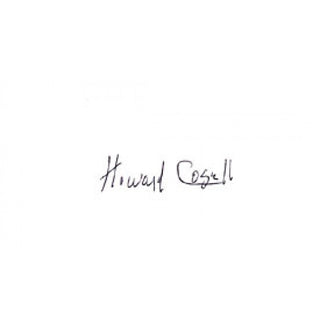 Howard Cosell Autographed / Signed 3x5 Card