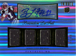 Brandon LaFell Autographed 2010 Topps Tribute Jersey Rookie Card
