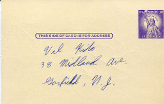 Bob Allison and John Romonosky Autographed 3x5 Postcard