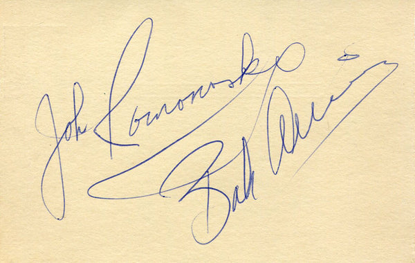 Bob Allison and John Romonosky Autographed 3x5 Postcard