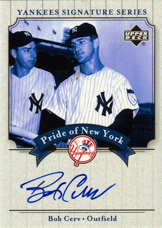 Bob Cerv Autographed 2003 Upper Deck Card