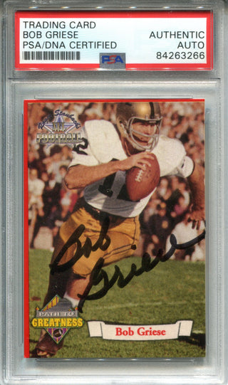 Bob Griese Autographed 1992 Pacific Card (PSA)