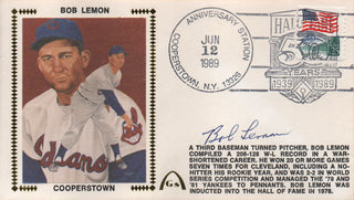 Bob Lemon Autographed June 12, 1989 First Day Cover