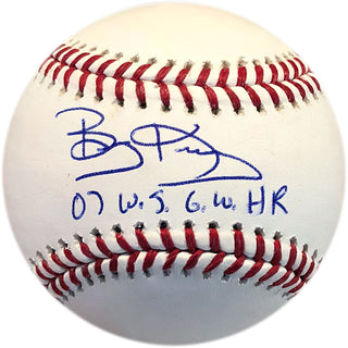 Bobby Kielty "07 WS GW HR" Autographed Baseball