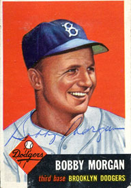 Bobby Morgan Autographed 1953 Topps Card