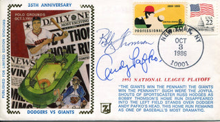 Bobby Thomson & Andy Pafko Autographed First Day Cover