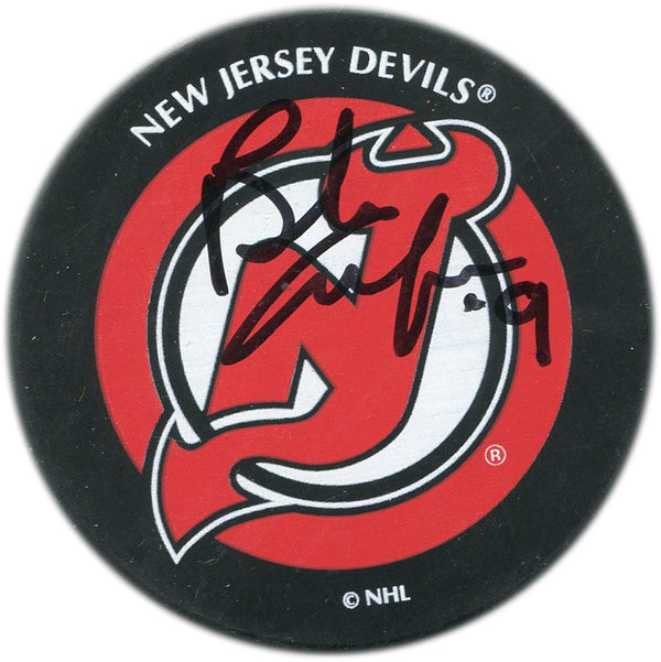 Brendan Morrison Autographed New Jersey Devils NHL Puck
