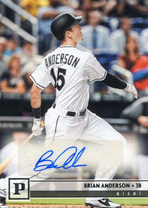 Brian Anderson Autographed 2018 Panini Baseball Card