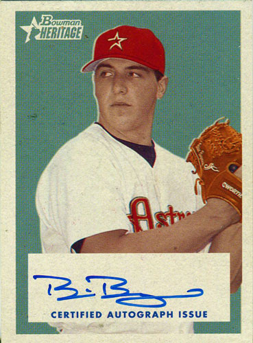 Brian Bogusevic Autographed 2006 Topps Card