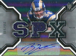 Brian Leonard Autographed 2007 Upper Deck SPx Rookie Jersey Card
