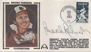 Brooks Robinson Autographed July 31, 1983 First Day Cover