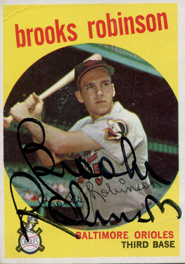 Brooks Robinson Autographed 1959 Topps Card