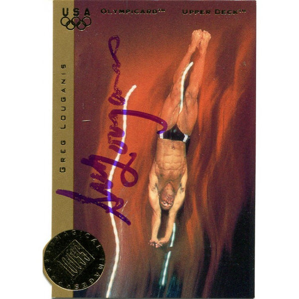 Greg Louganis Autographed 1996 Upper Deck Card