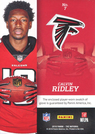 Calvin Ridley 2018 Panini Rookie Jersey Card Back