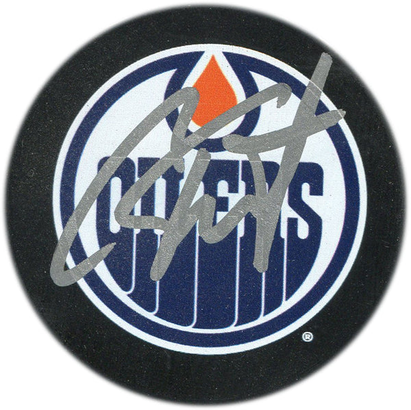 Cam Talbot Autographed Edmonton Oilers Puck