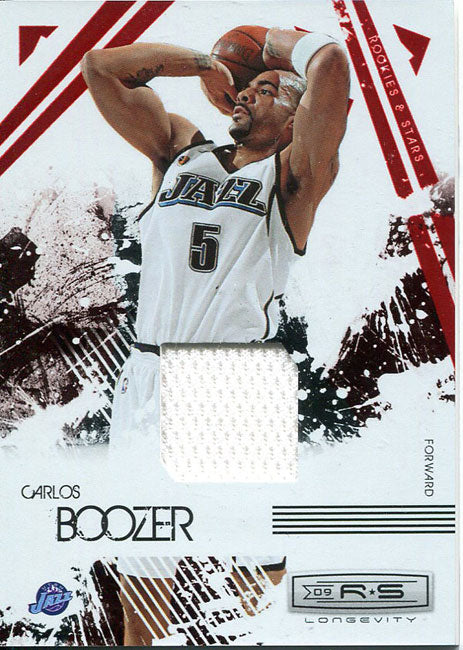 Carlos Boozer Unsigned 2009-10 Panini Rookie & Stars Jersey Card